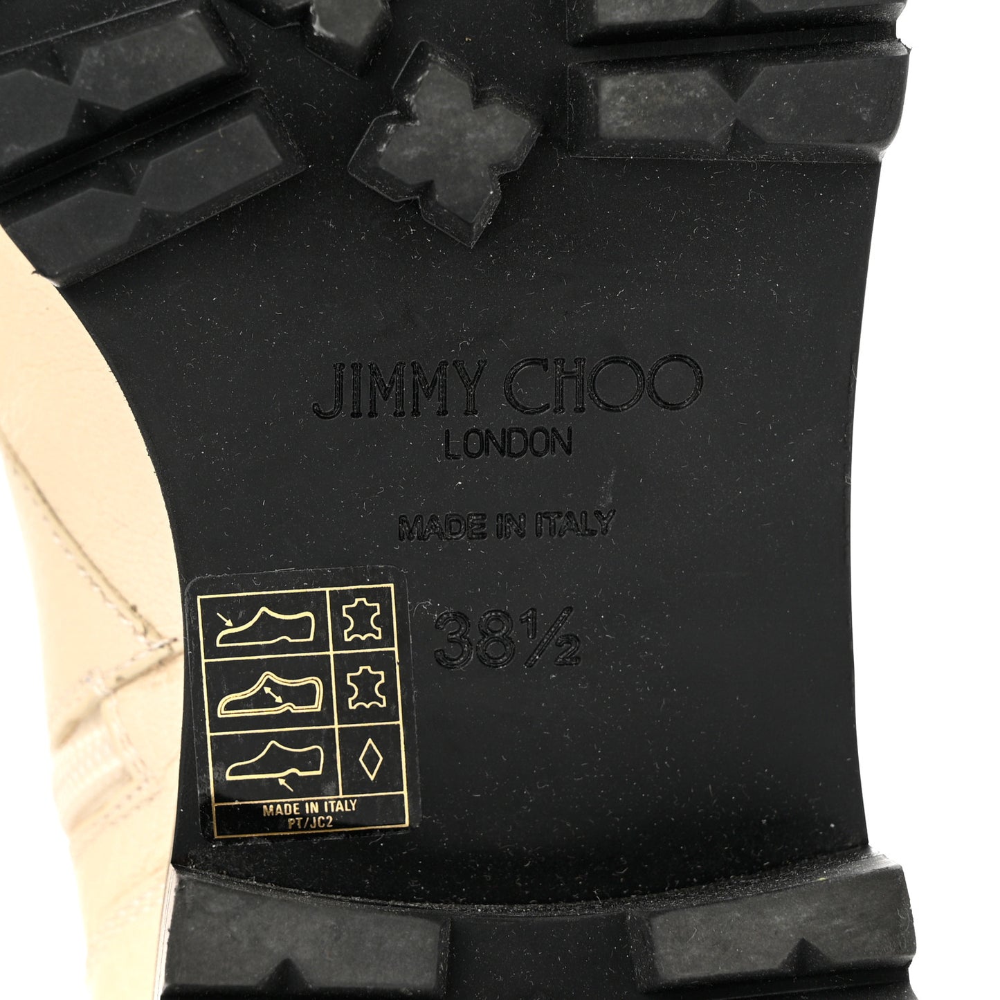 Grainy Calfskin Cruz Flat Ankle Booties 38.5 Cream