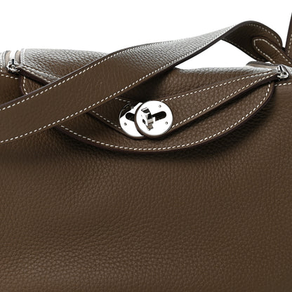 Hermes Taurillon Clemence Lindy 26 Etoupe 7 of 9