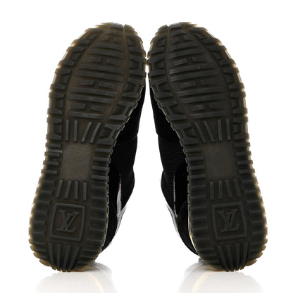 Louis Vuitton Suede Monogram Run Away Sneakers 38 Black 5 of 7