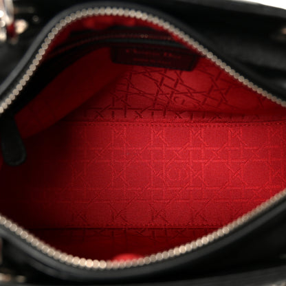 Christian Dior Lambskin Cannage Medium Lady Dior Black 5 of 10