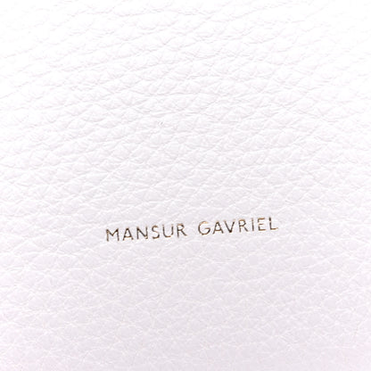 Mansur Gavriel Tumbled Calfskin Large Sun Bag White 6 of 10