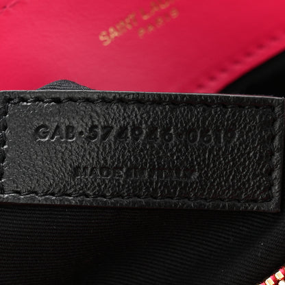 Saint Laurent Calfskin Y Quilted Monogram Medium Loulou Chain Satchel Freesia 7 of 10