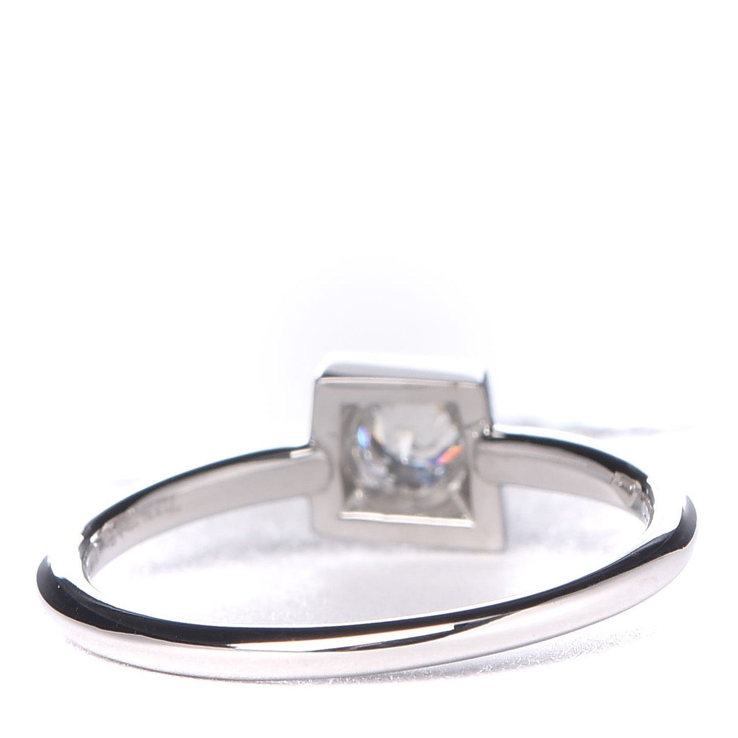 18K White Gold Diamond .17ct Frank Gehry Torque Ring 49 5