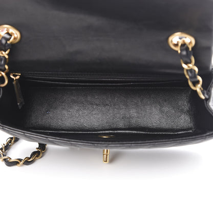 Chanel Lambskin Chevron Quilted Mini Rectangular Flap Black 5 of 13