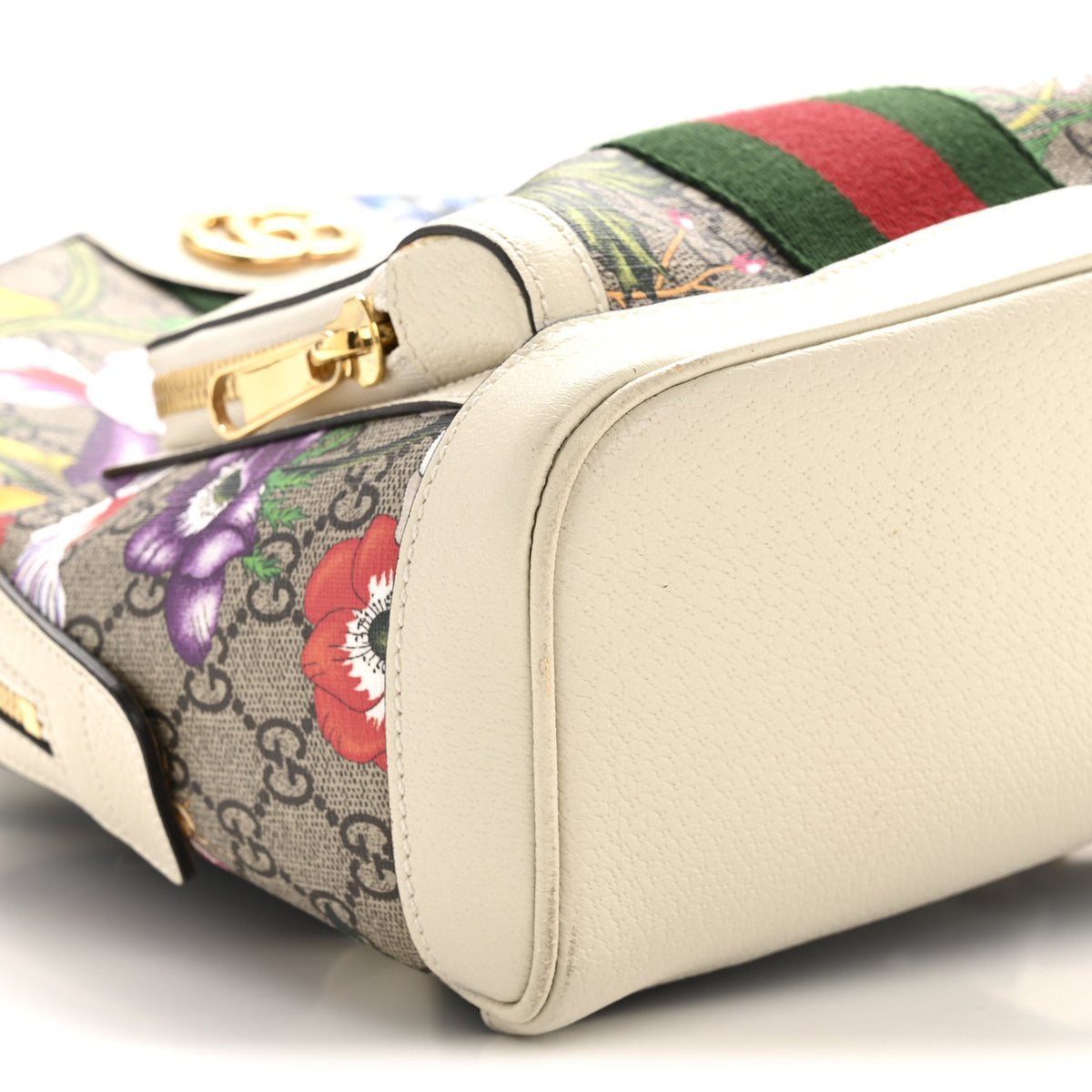 Gucci Flora Ophidia Backpack GUCCI Ophidia Flora Cream Backpack - The Luxury Lady main image 3