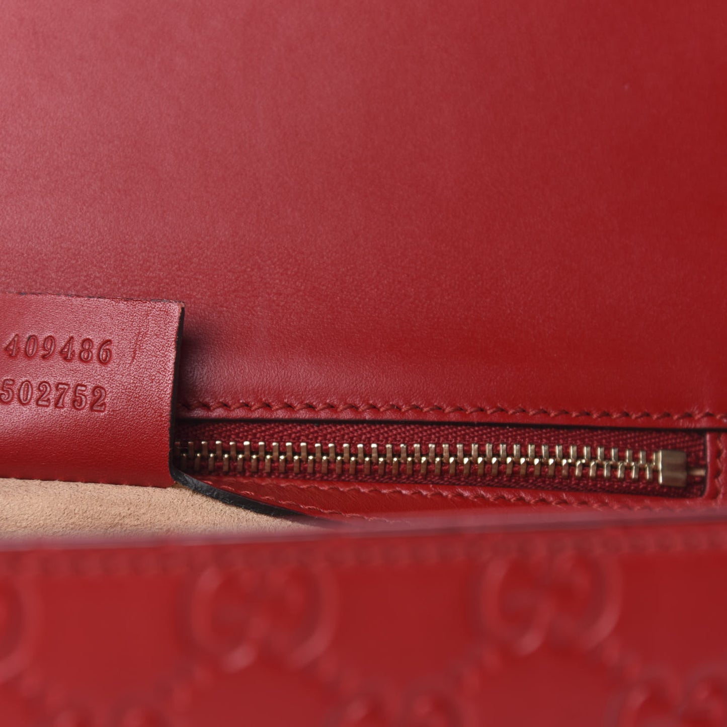 Guccissima Medium Padlock Shoulder Bag Hibiscus Red