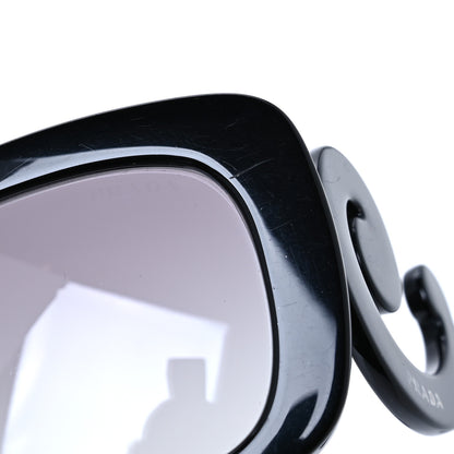 Prada Acetate Baroque Sunglasses SPR 27O Black 9 of 10