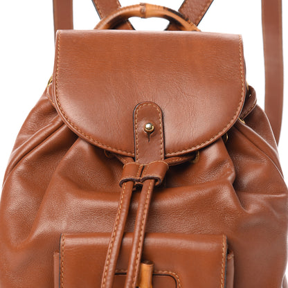 Gucci Calfskin Bamboo Mini Backpack Brown 10 of 12