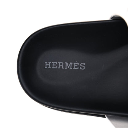Hermes Calfskin Womens Chypre Sandals 39.5 White 6 of 10