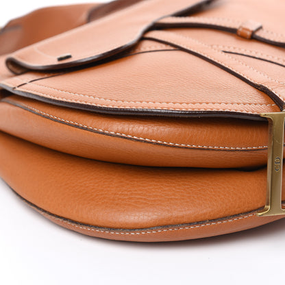 Christian Dior Calfskin Baudrier Saddle Bag Tan 8 of 13