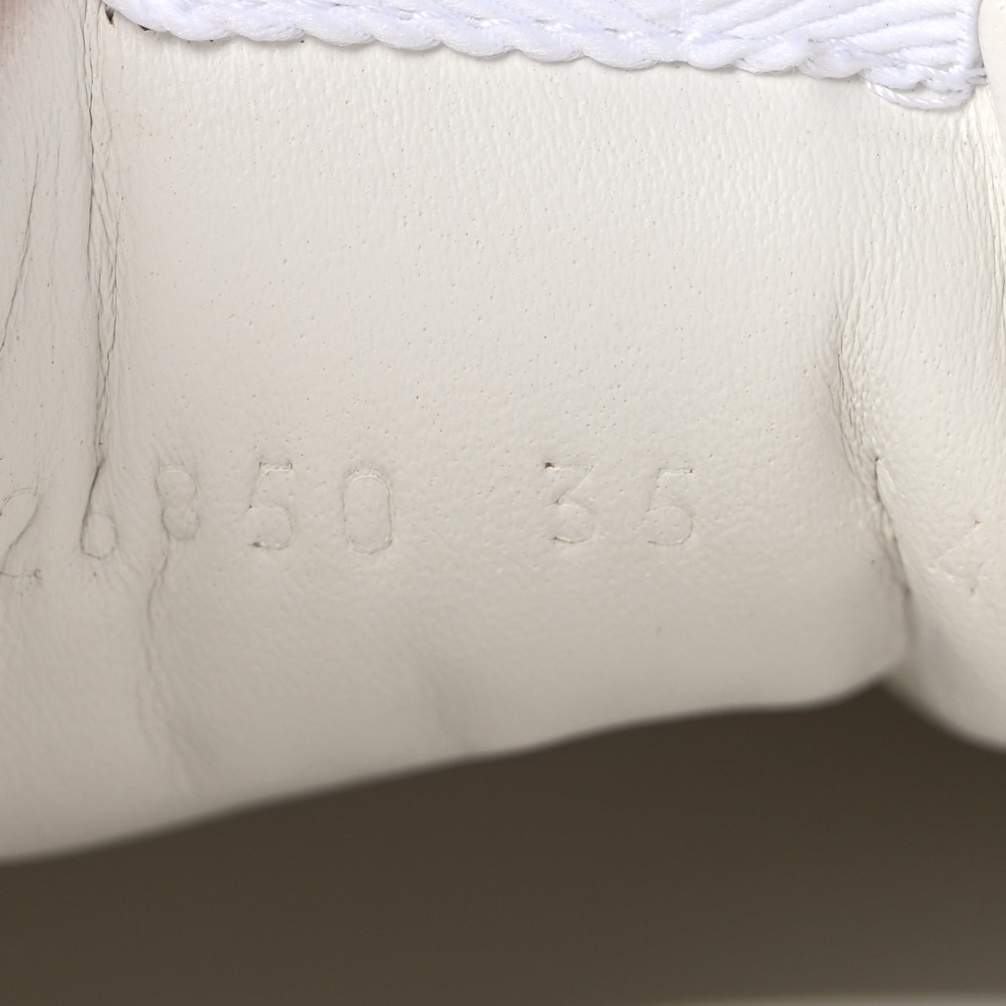 Calfskin GG Supreme Monogram Perforated Womens Platform 55mm Sneakers 35 Beige Ebony Sugar Pink Crop Shine Purple