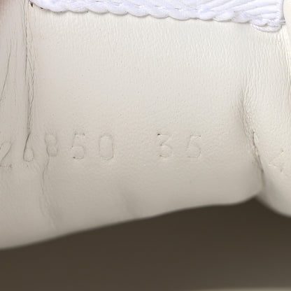 Gucci Calfskin GG Supreme Monogram Perforated Womens Platform 55mm Sneakers 35 Beige Ebony Sugar Pink Crop Shine Purple 8 of 11