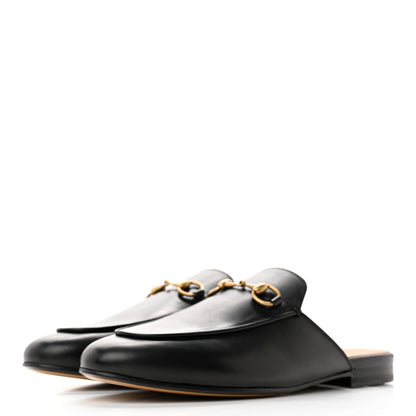 Gucci Calfskin Womens Princetown Slippers 37.5 Black 3 of 10
