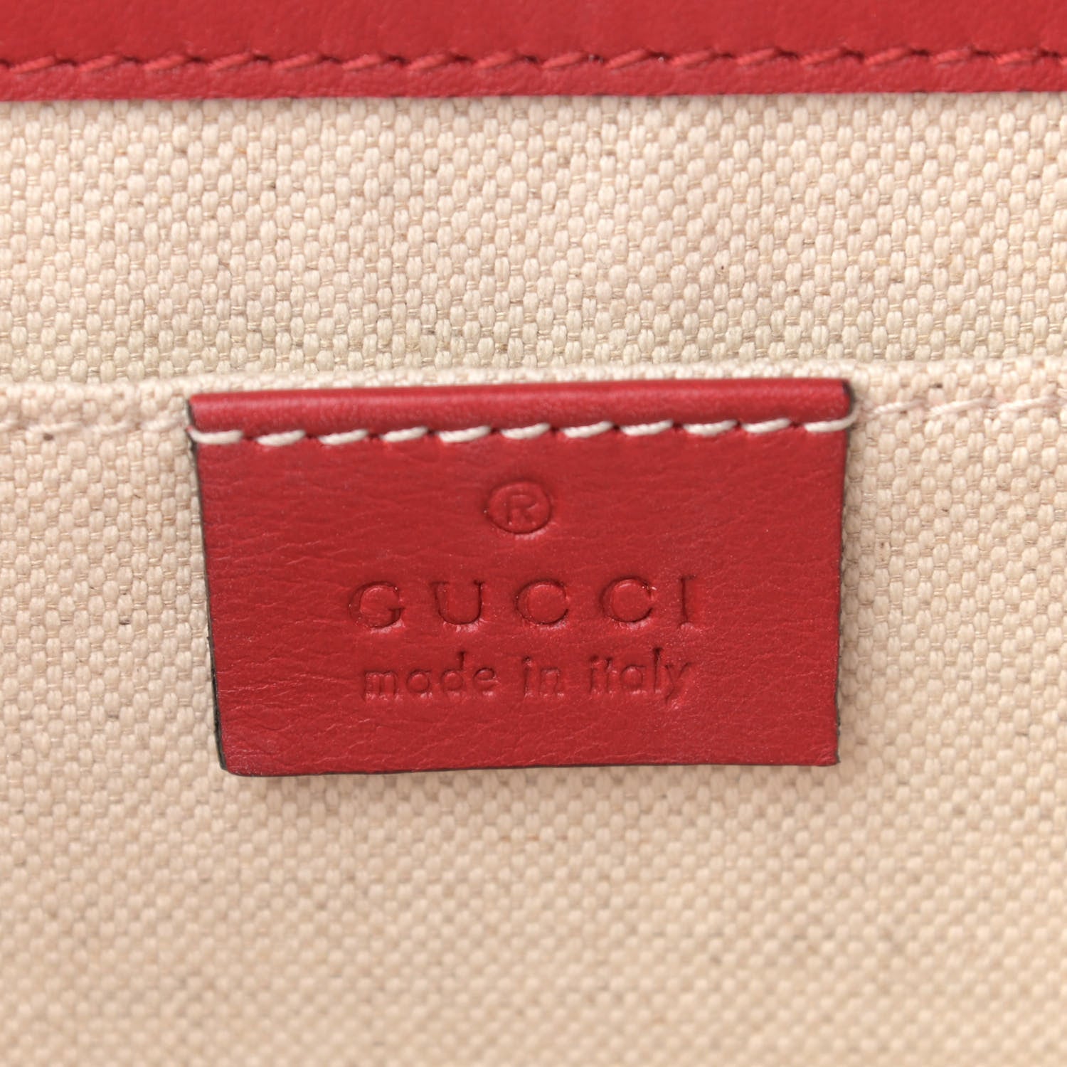 Gucci Calfskin Peony Small Chain Shoulder Bag Hibiscus Red 6 of 10