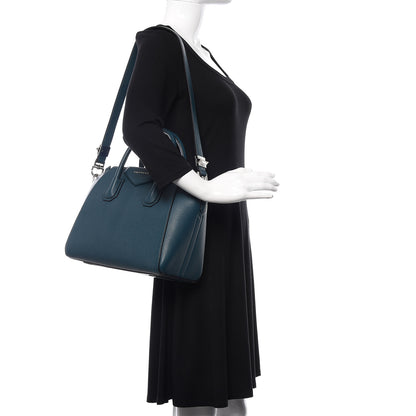 Givenchy Sugar Goatskin Small Antigona Prussian Blue 2 of 10