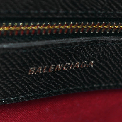 Balenciaga Signature Grained Calfskin Logo M Ville Top Handle Bag Black 6 of 22