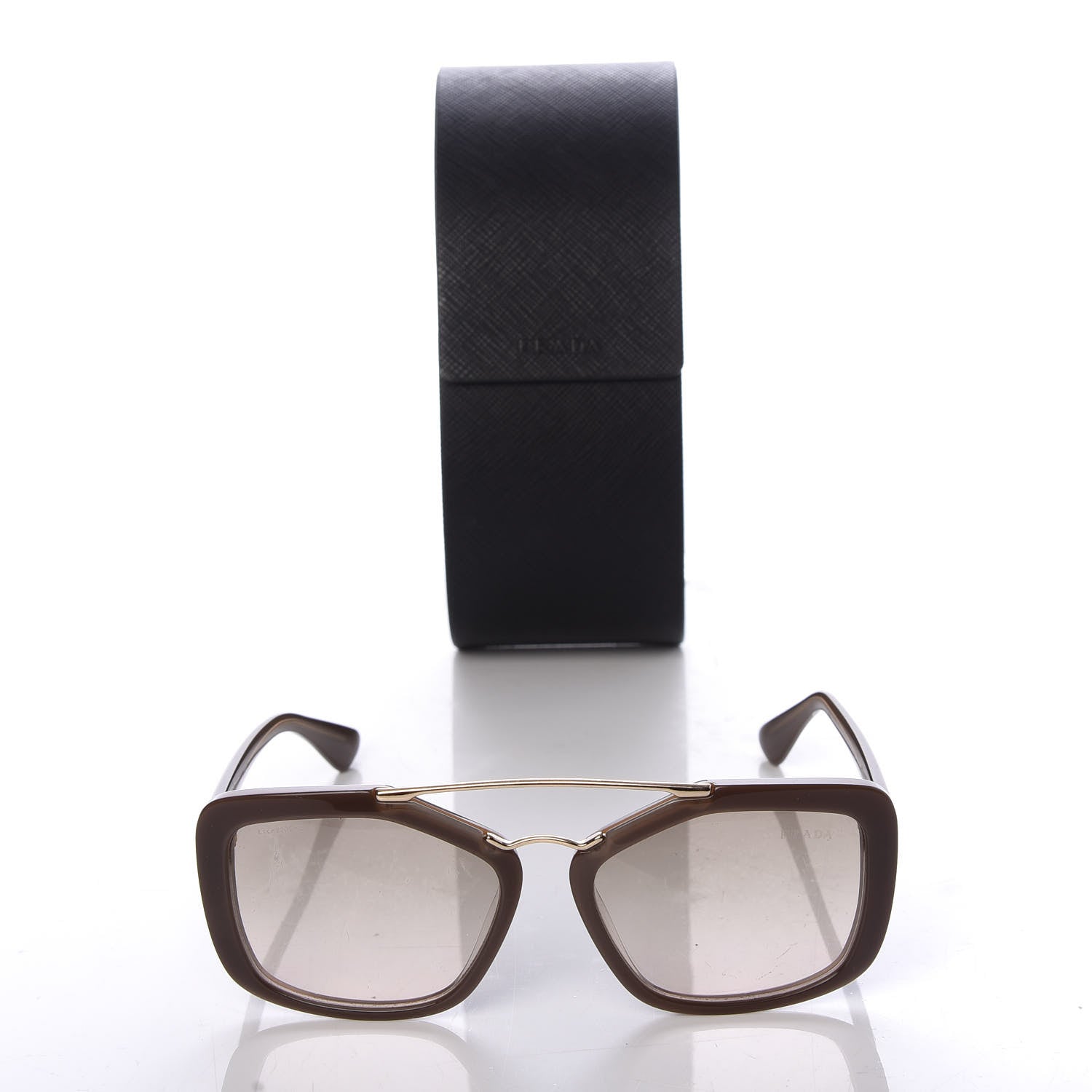 Prada Acetate SPR 248 Sunglasses Brown 8 of 8