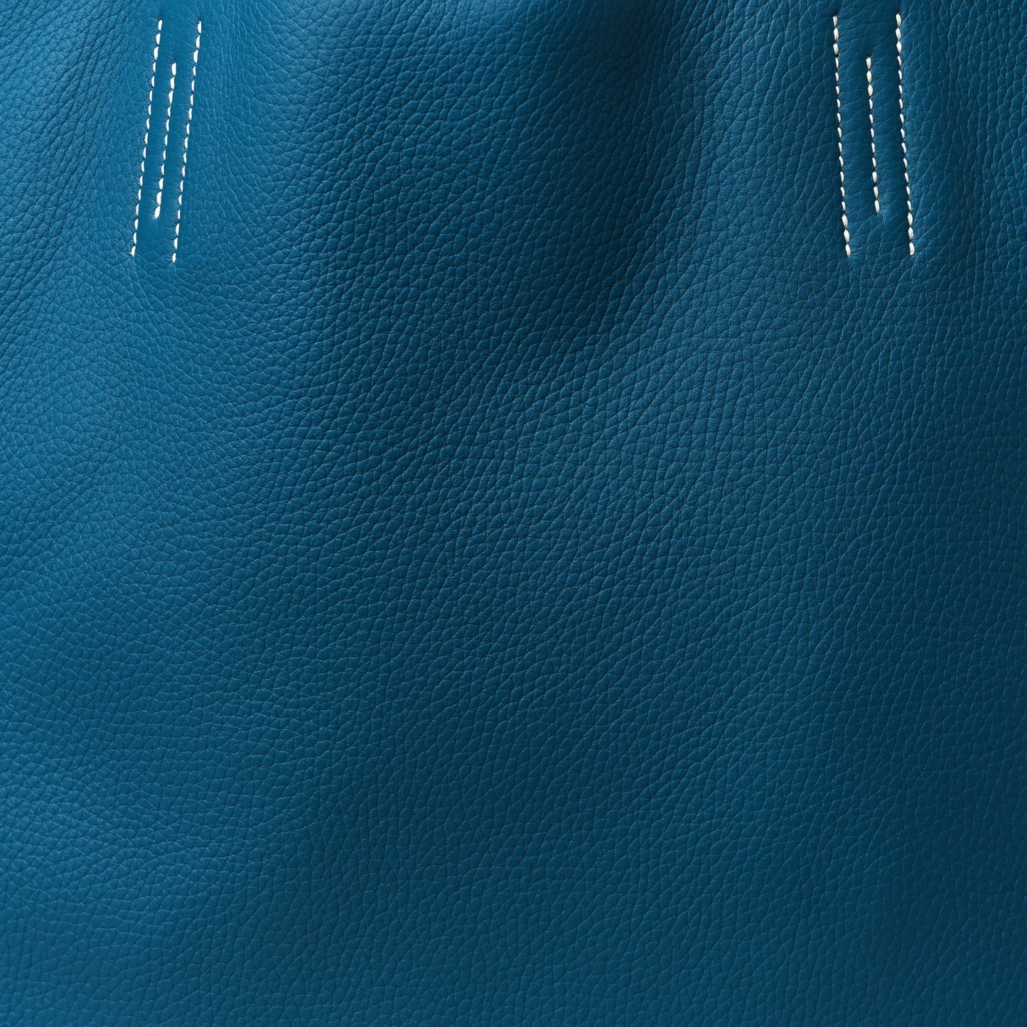 Taurillon Clemence Double Sens 45 Reversible Tote Bleu Izmir Bleu Saphir