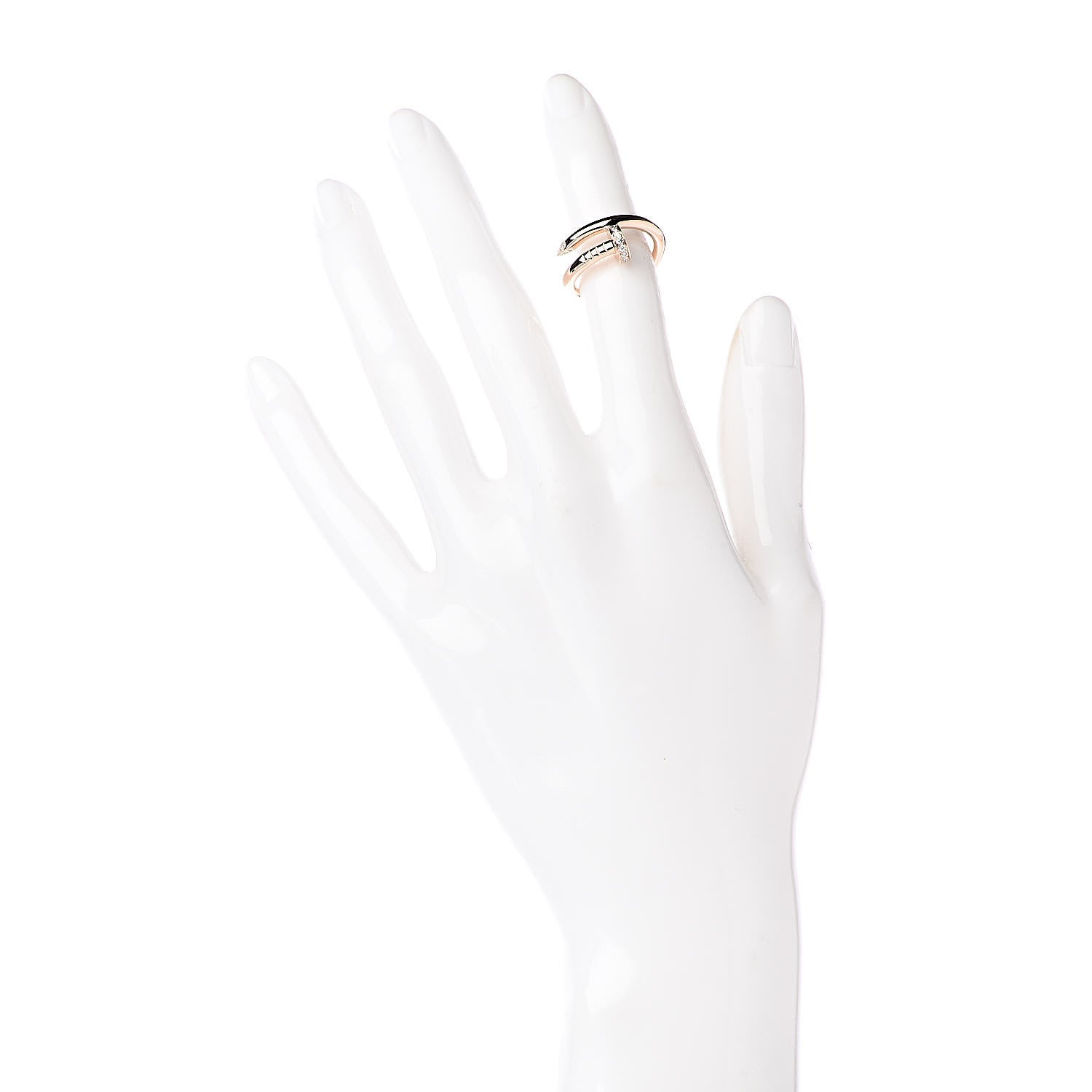 Cartier 18K Pink Gold Diamond Juste Un Clou Ring 50 5.25 2 of 4