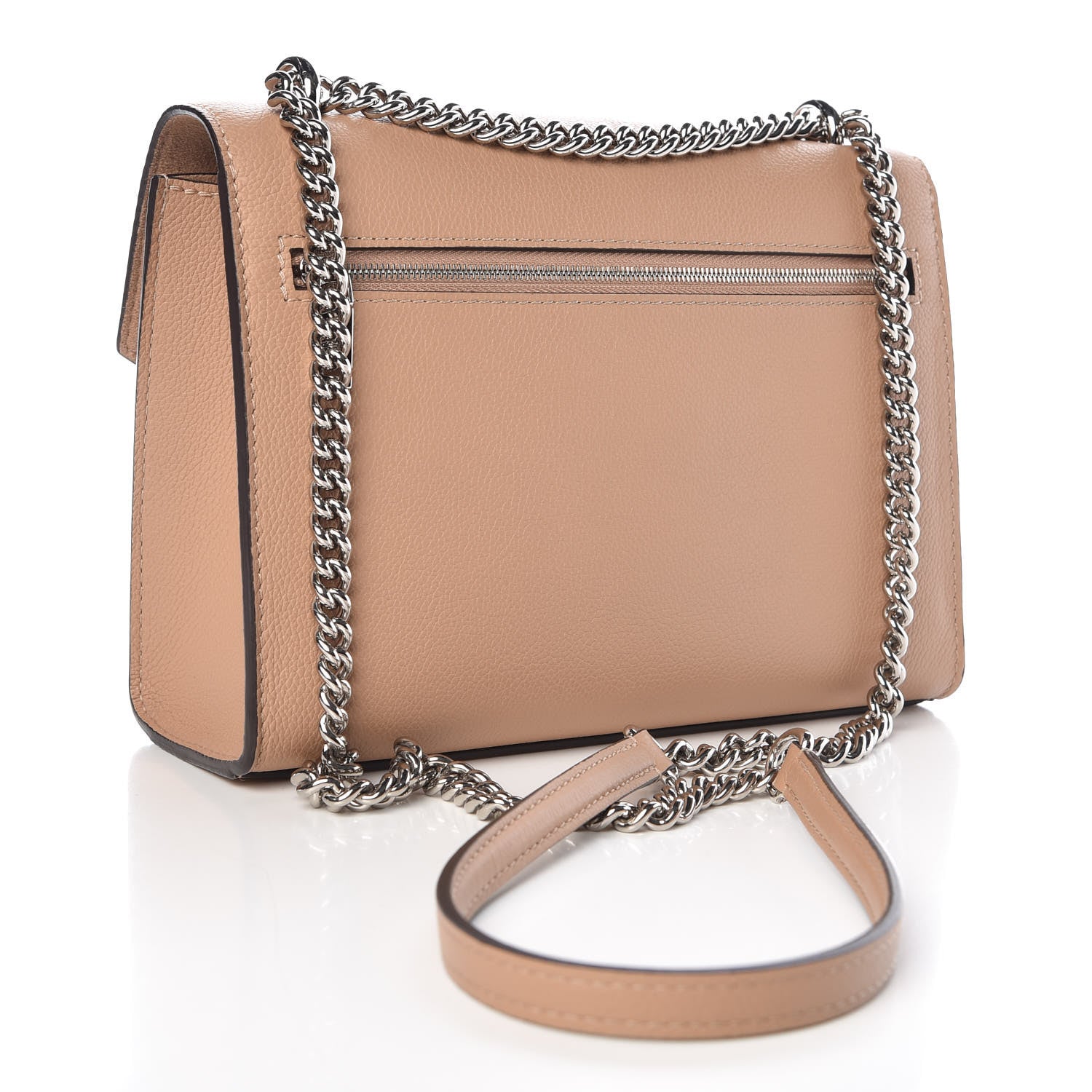 Louis Vuitton Soft Calfskin Mylockme Chain Bag BB Papyrus Creme 3 of 9