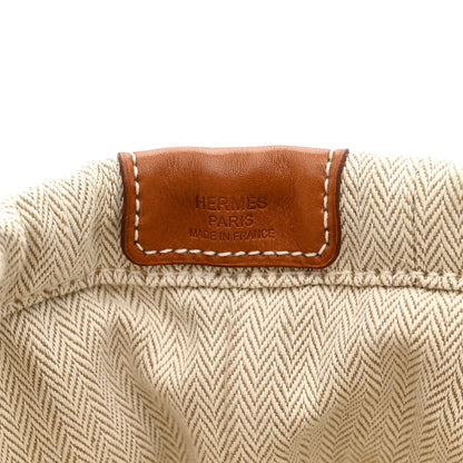 Hermes Canvas Barenia Fourbi 20 PM Pouch Naturel Fauve 6 of 9