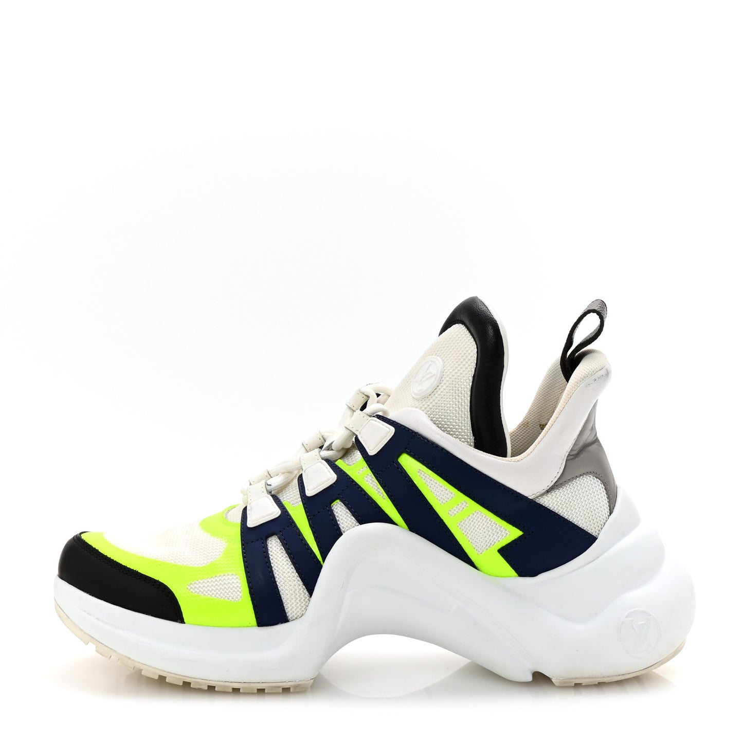 Calfskin Technical Nylon Monogram LV Archlight Sneakers 41 Fluo Yellow