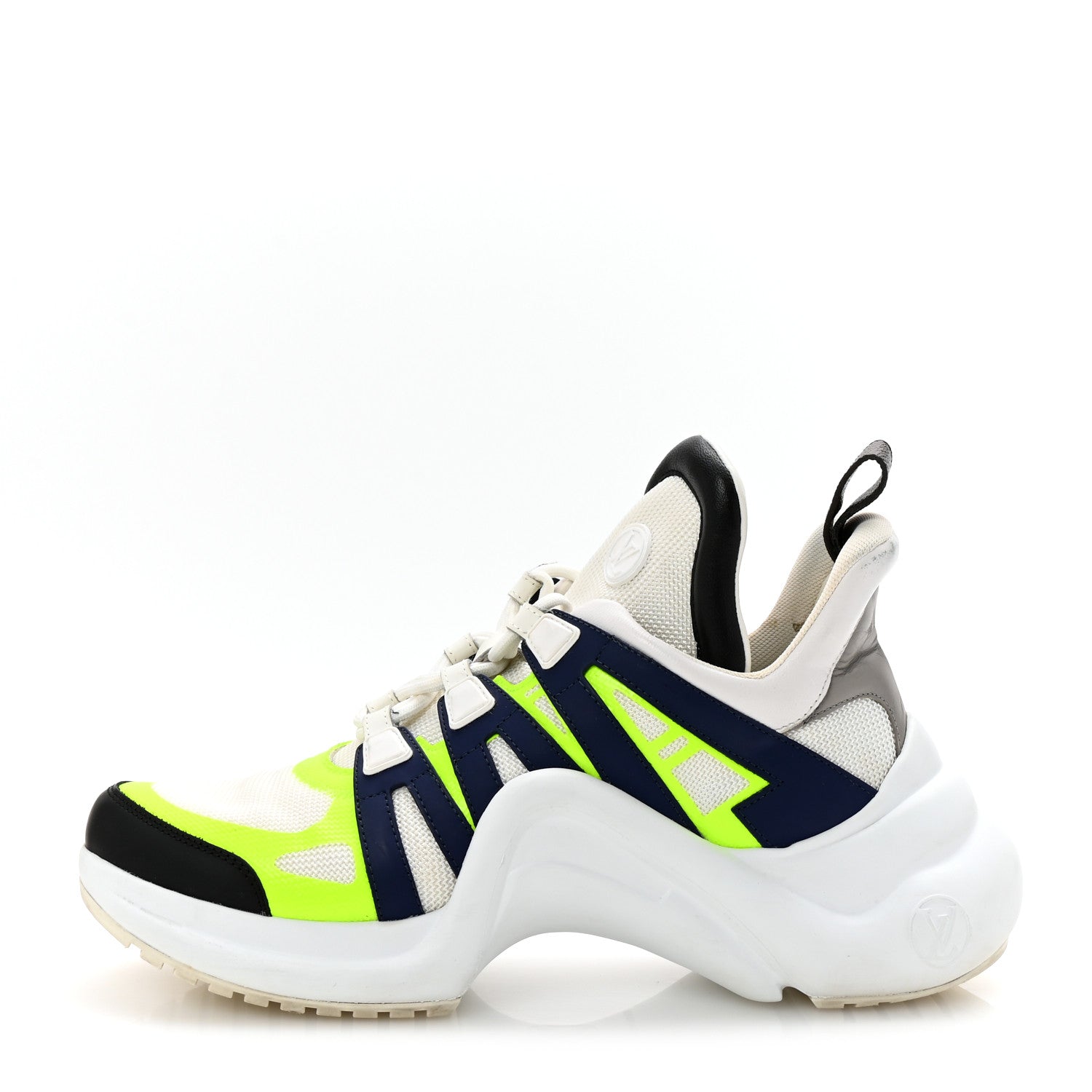 Louis Vuitton Calfskin Technical Nylon Monogram LV Archlight Sneakers 41 Fluo Yellow 1 of 9