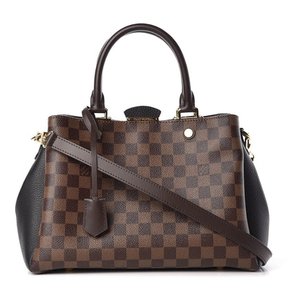 Louis Vuitton Damier Ebene Cuir Taurillon Brittany Black 1 of 9
