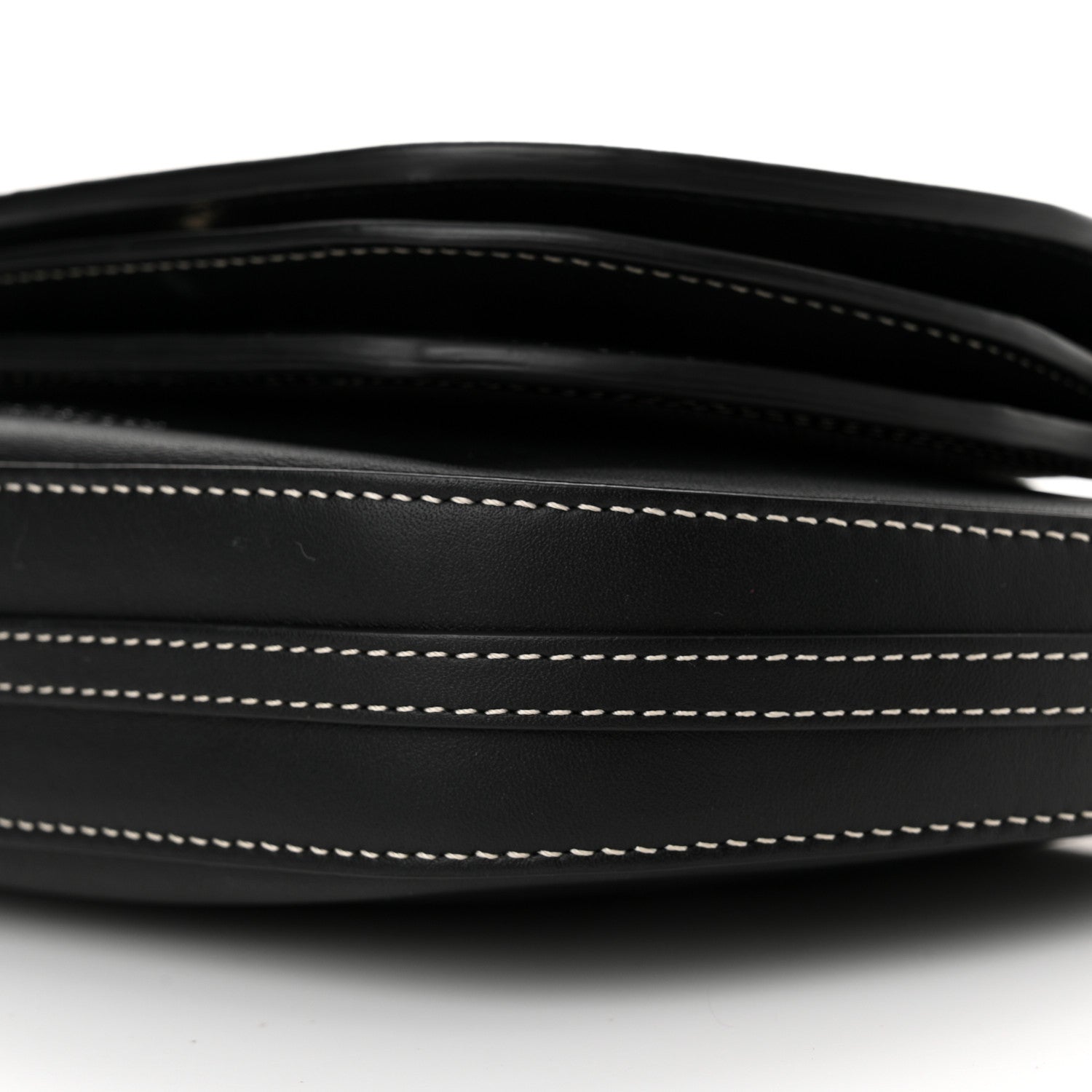 Burberry Canvas Horseferry Print Double Olympia Shoulder Bag Black 10 of 12