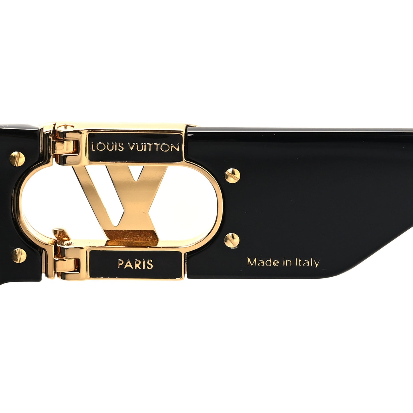 Acetate LV Link Square Sunglasses Z1478E Black