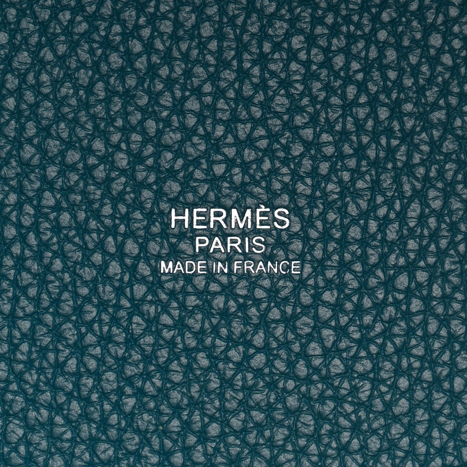 Hermes Taurillon Clemence Casaque Picotin Lock 18 PM Vert Bosphore Vert Cypress 6 of 11