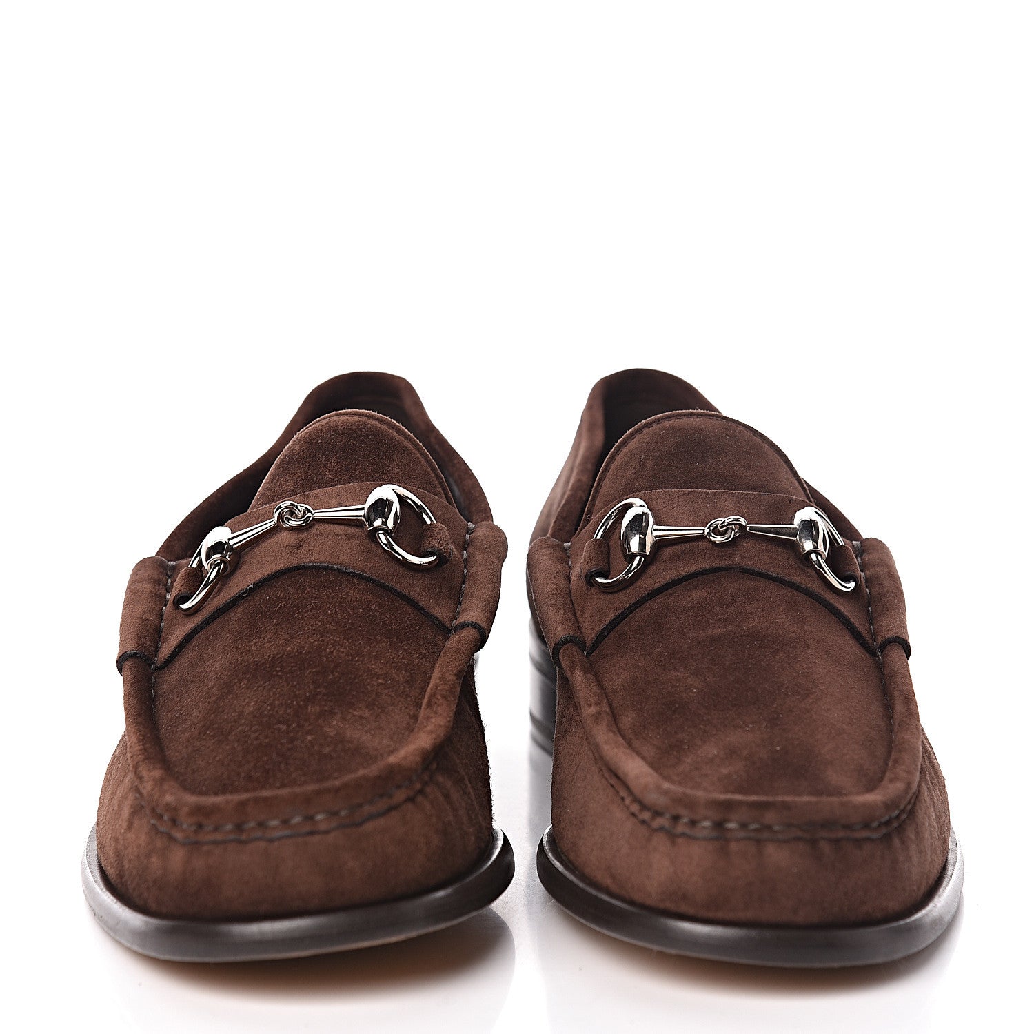 Gucci Suede Mens 1953 Horsebit Loafers 8.5 Brown 2 of 12