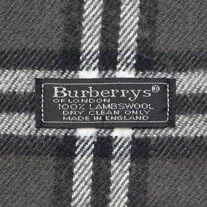 Burberry Wool Giant Check Scarf Grey 4 of 4