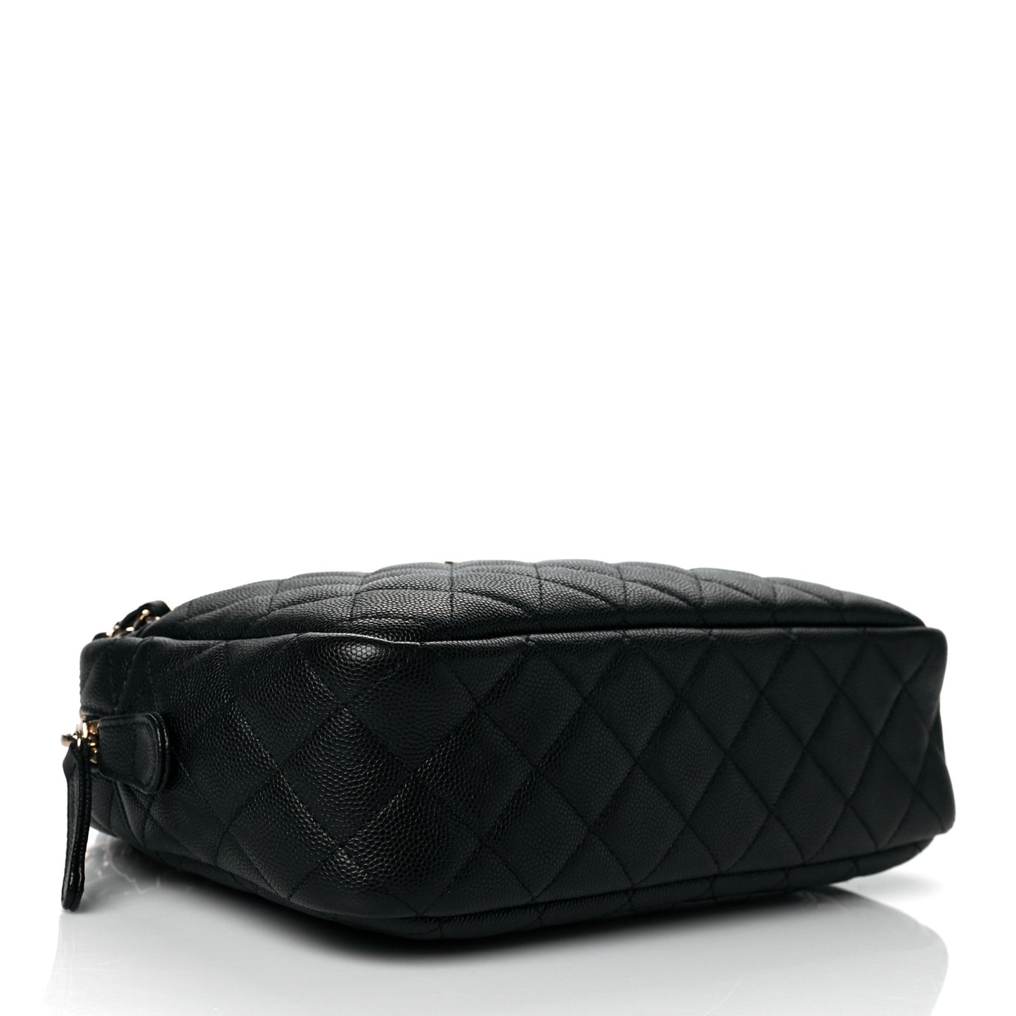 Caviar Quilted Camera Case Black