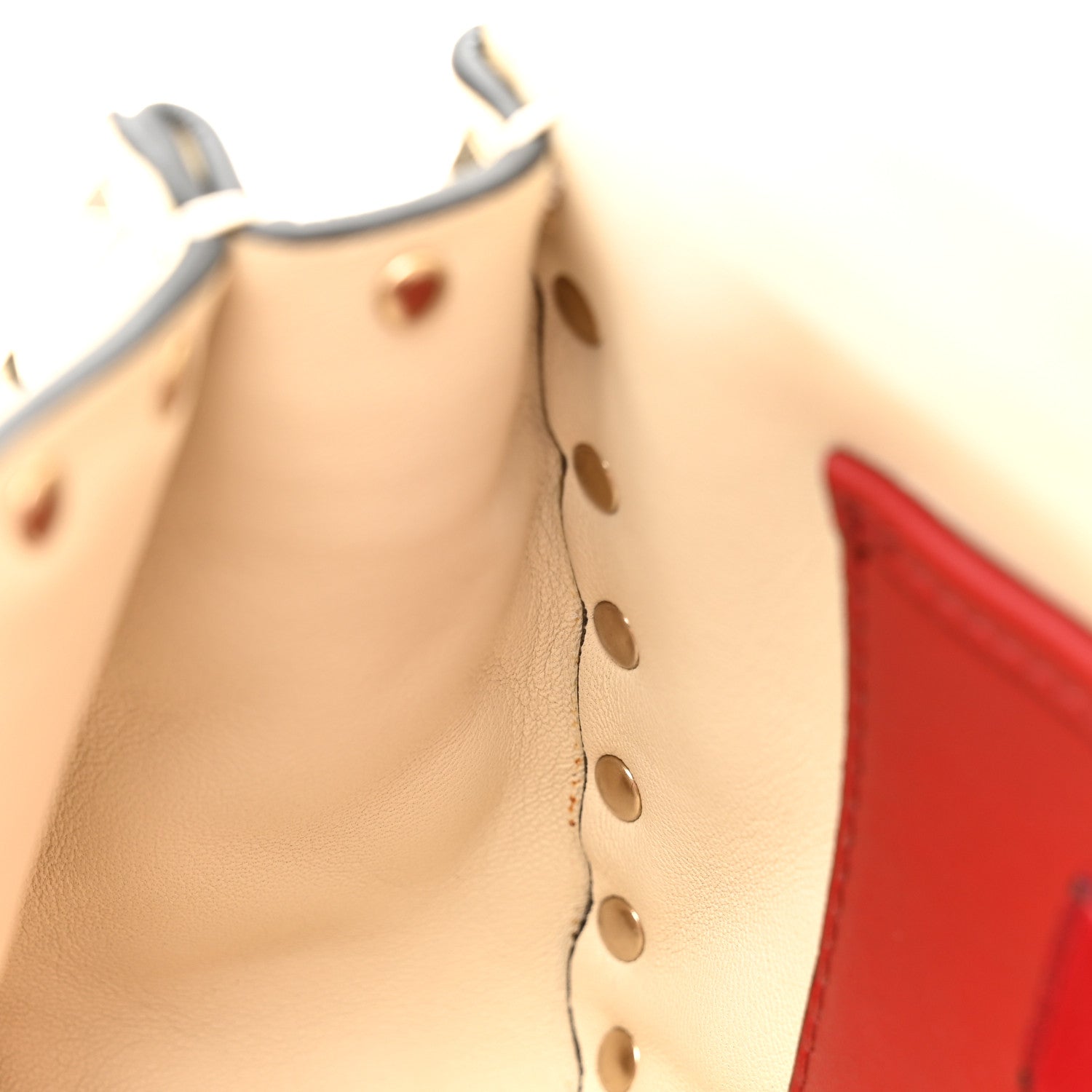Valentino Garavani Nappa Small Rockstud Spike Shoulder Bag Light Ivory 11 of 11