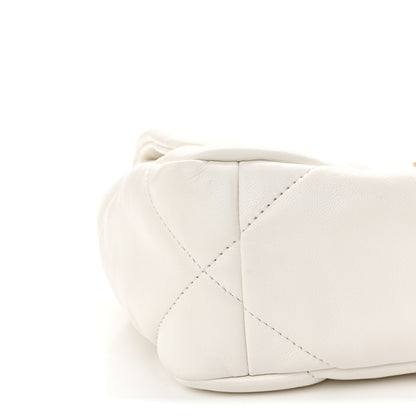 Chanel Lambskin Quilted Medium Chanel 19 Flap White 9 of 11