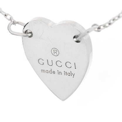 Gucci Sterling Silver Trademark Heart Bracelet 3 of 4