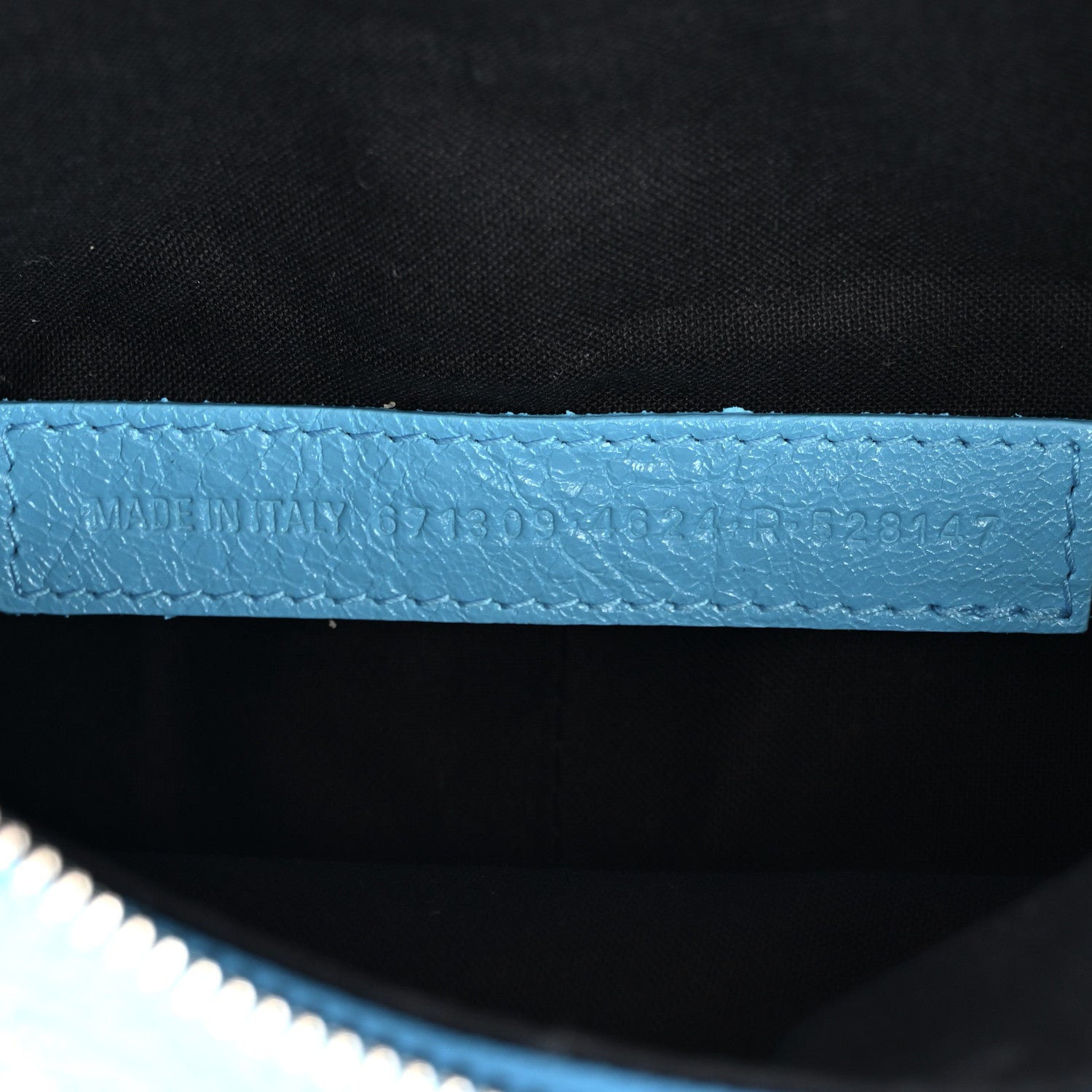 Balenciaga Agneau Arena Le Cagole Shoulder Bag XS Cyan 7 of 10
