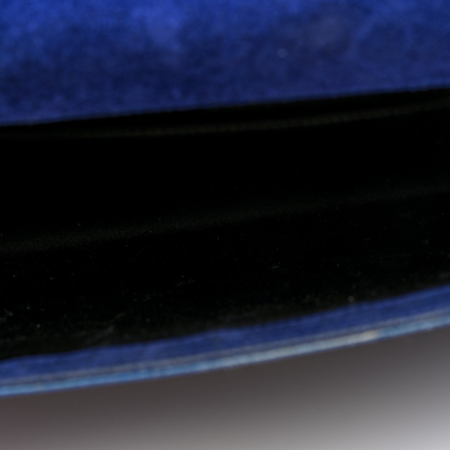 Patent Calfskin Monogram Large Belle De Jour Clutch Royal Blue