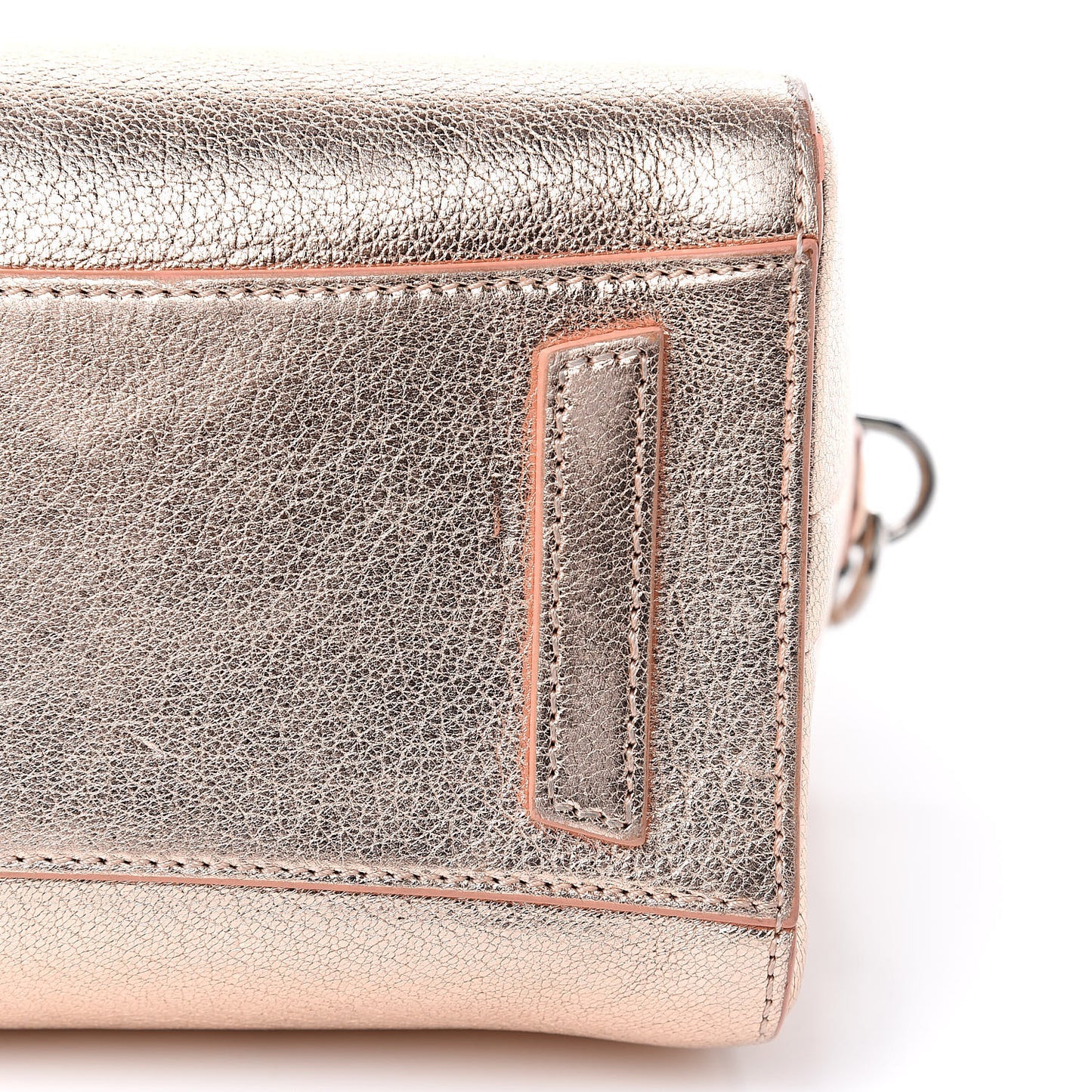 Metallic Sugar Goatskin Mini Antigona Light Pink