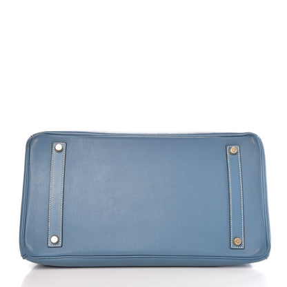 Hermes Gulliver Birkin 35 Blue Jean 6 of 33