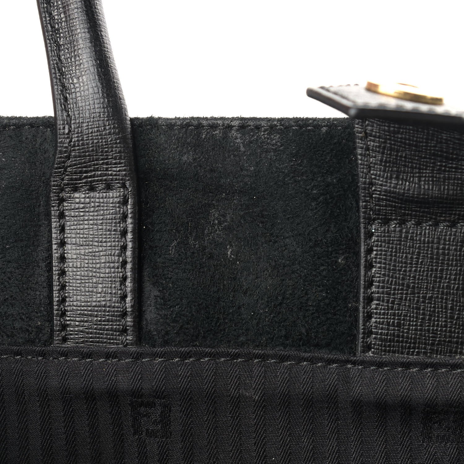 Fendi Vitello Elite Regular 2Jours Tote Black 16 of 18