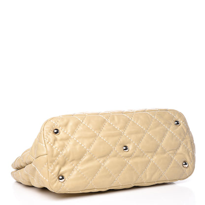 Chanel Calfskin Contrast Stitch Tote Beige 4 of 18