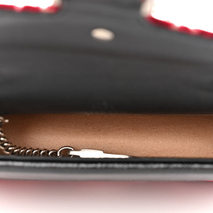 Gucci Velvet GG Monogram Super Mini Dionysus Shoulder Bag Red Cipria Black 5 of 10