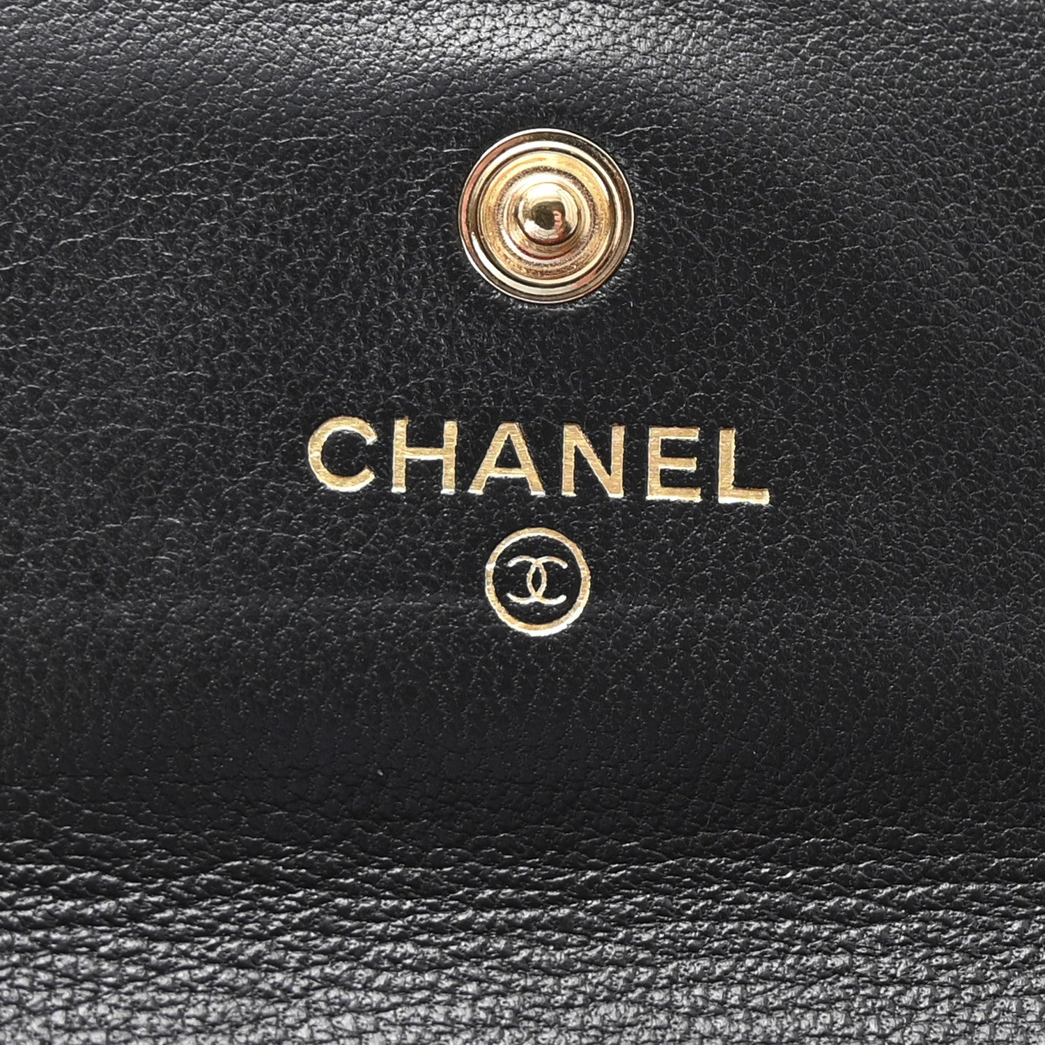 Chanel Lambskin Quilted Chanel 19 Flap Card Holder Black 6 of 8
