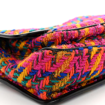 Saint Laurent SAINT LAURENT Tweed Calfskin Matelasse Monogram Medium Niki Chain Satchel Multicolor 8 of 9