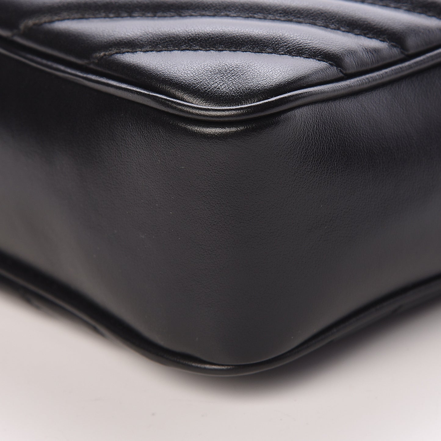 Calfskin Matelasse Monogram Lou Camera Bag Black