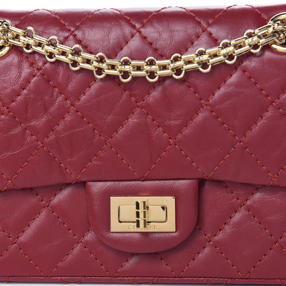 Chanel Aged Calfskin Quilted 2.55 Reissue Mini Flap Red 10 of 11