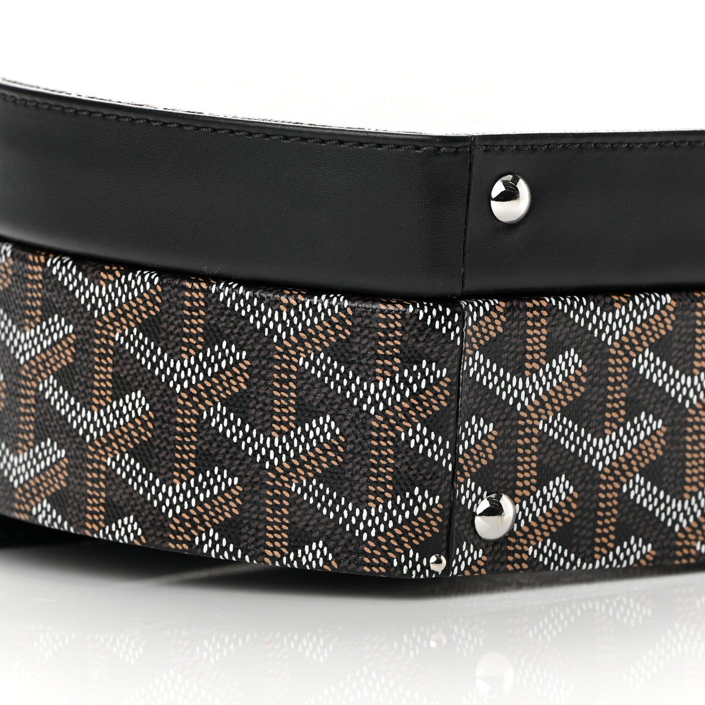 Goyardine Alto Hatbox Black