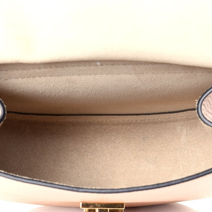 Chloe Grained Calfskin Lambskin Mini Bi-Color Drew Shoulder Bag Powder Beige Caramel 5 of 8